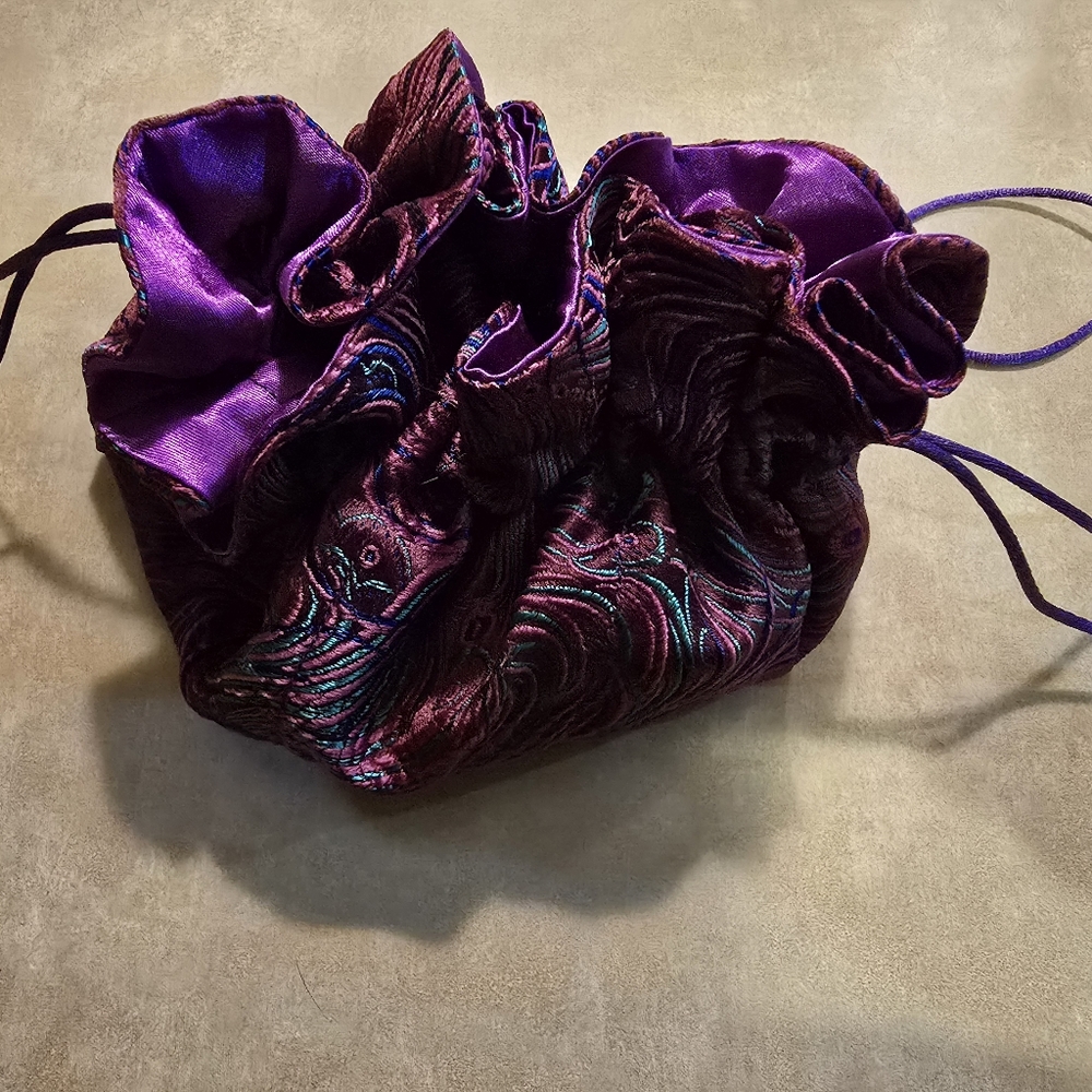 Jewelry Pouch Cathayana Purple Peacock
